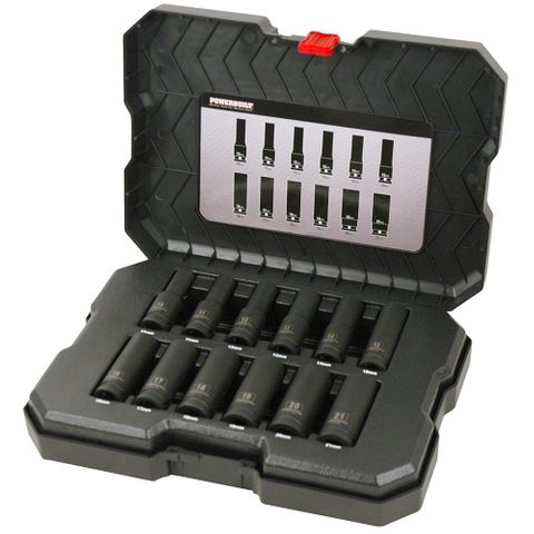 1/2DR 12PC METRIC DEEP IMPACT SET