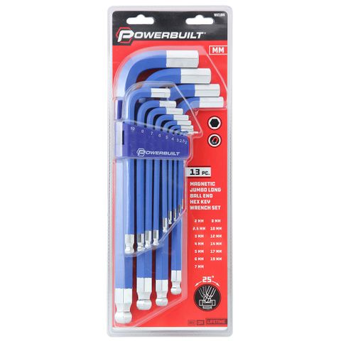 13PC METRIC JUMBO HEX KEY SET