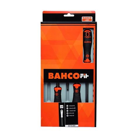 SCREWDRIVER SET WITH RUBBER GRIP - 5 PCS