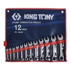 12PCE STUBBY R&OE WRENCH SET 8-19MM