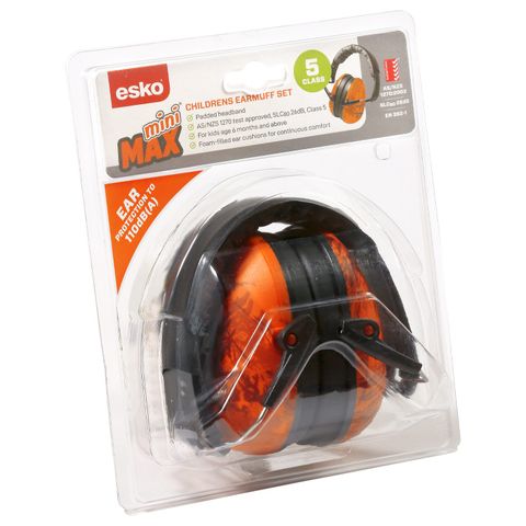 ESKO MINIMAX KID'S EARMUFF CLASS 5 - ORANGE CAMO