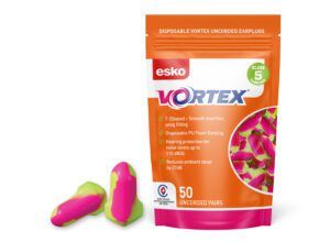 VORTEX T SHAPED CLASS 5 UNCORDED PU EARPLUG (50PR)