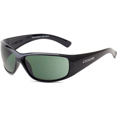 DIRTY DOG SAFETY GRILL BLACK GREEN GLASSES