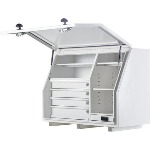 KABOXES 1150 SERIES 4 DRAWER 5 SHELVES - WHITE