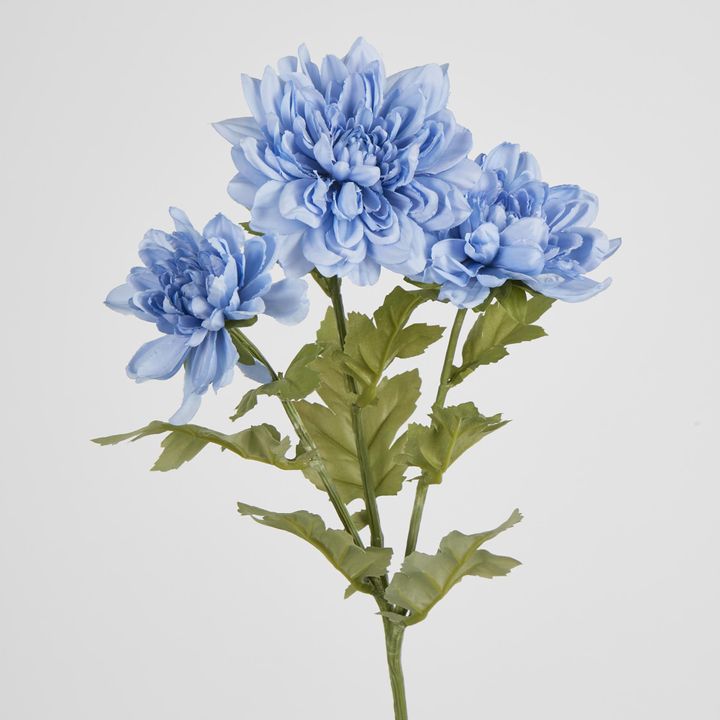 Blue Chrysanthemum Spray x 3