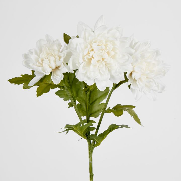 White Chrysanthemum Spray x 3