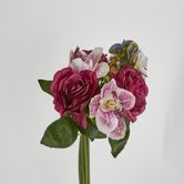 Dark Mauve Hydrangea and Cymbidium Orchid bouquet