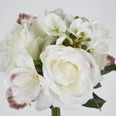 White Rose Hydrangea and Cymbidium Orchid bouquet