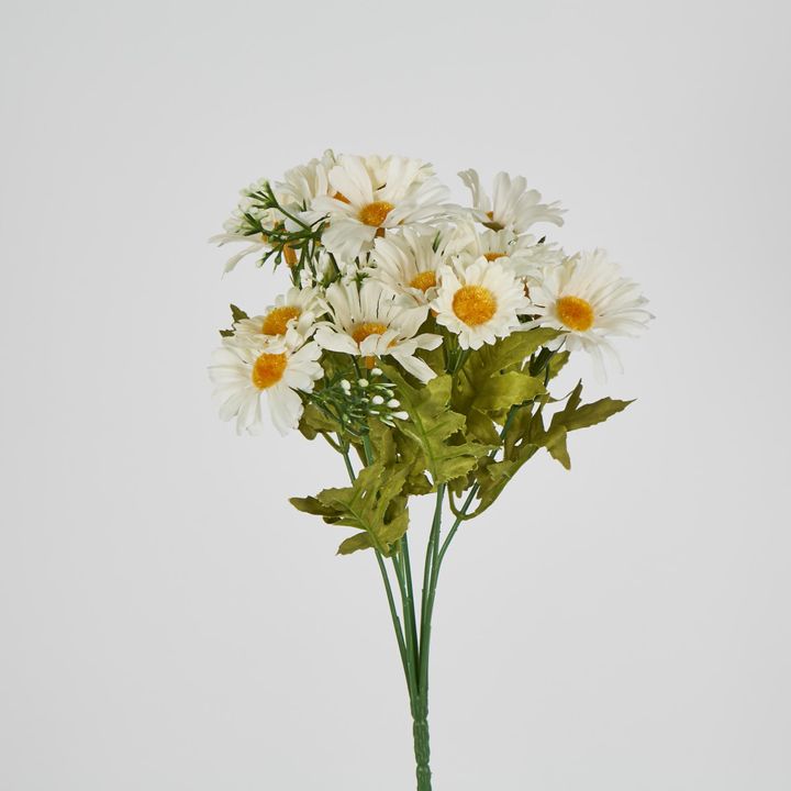 32cm White Daisy Bush