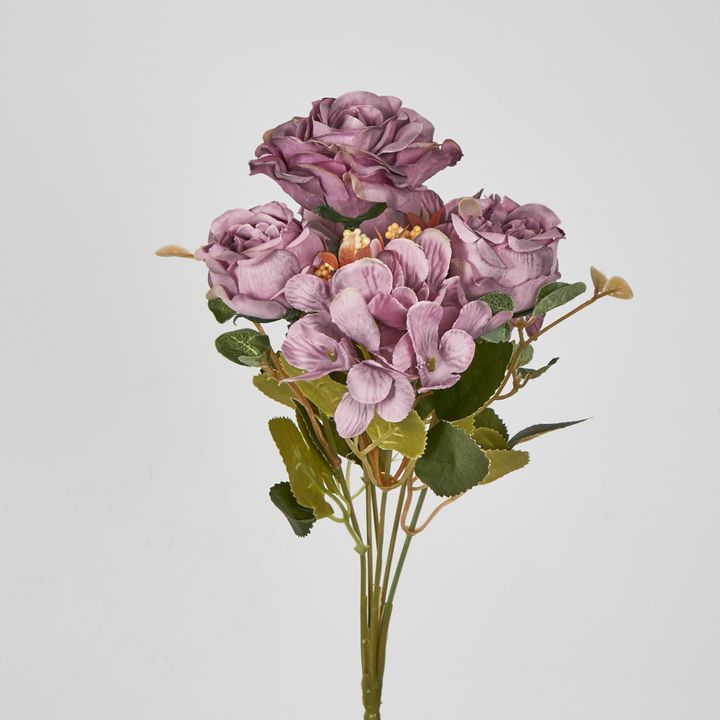 Mauve Rose Hydrangea Bouquet