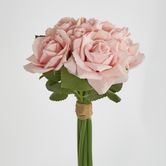 Peach Rose Bouquet x 8 5 Large 3 Small