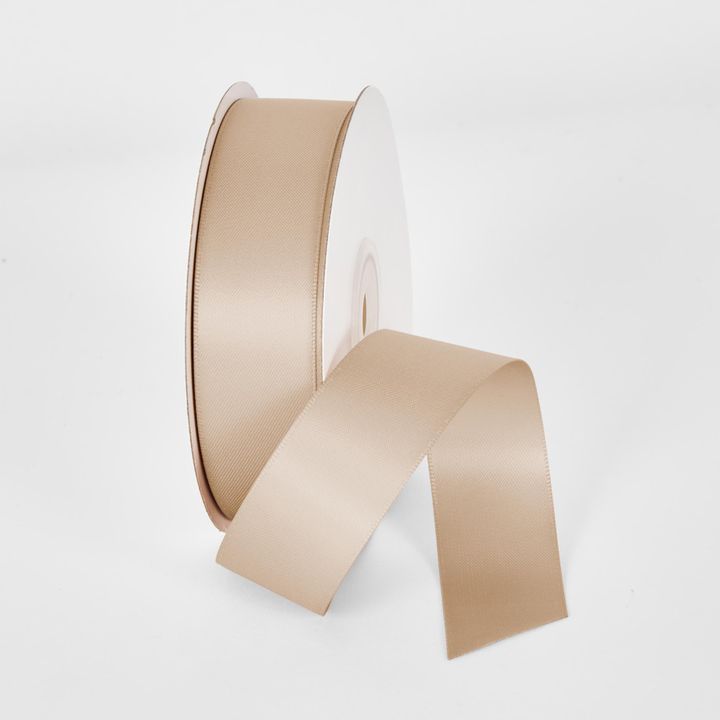 Nude 22.86m - 25mm Double Sided Satin Ribbon P113