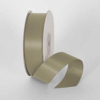 Olive Gray 22.86m - 25mm Double Sided Satin Ribbon P565