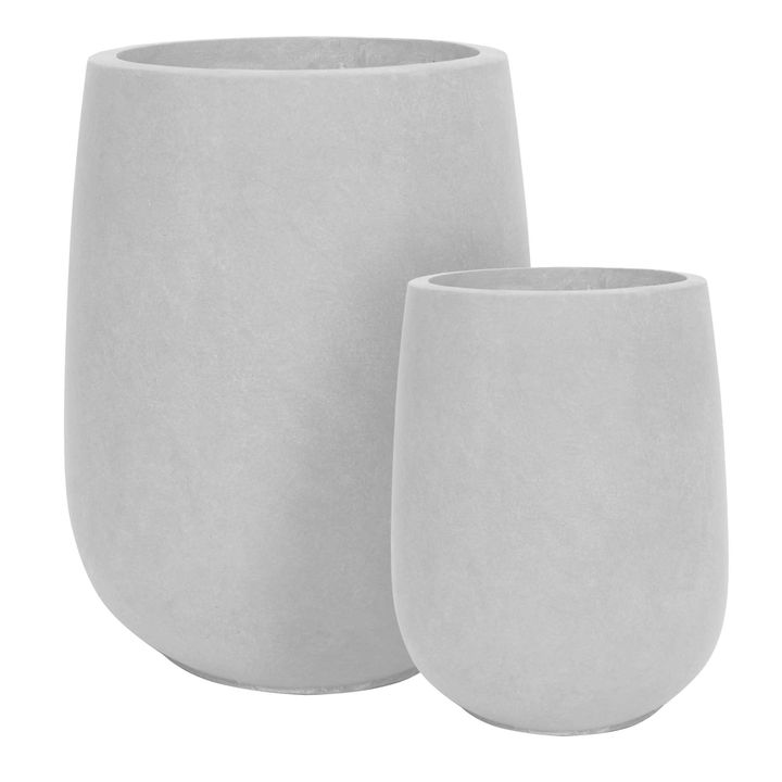 Luna Planter Set of Two White