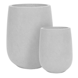 Luna Planter Set of Two White