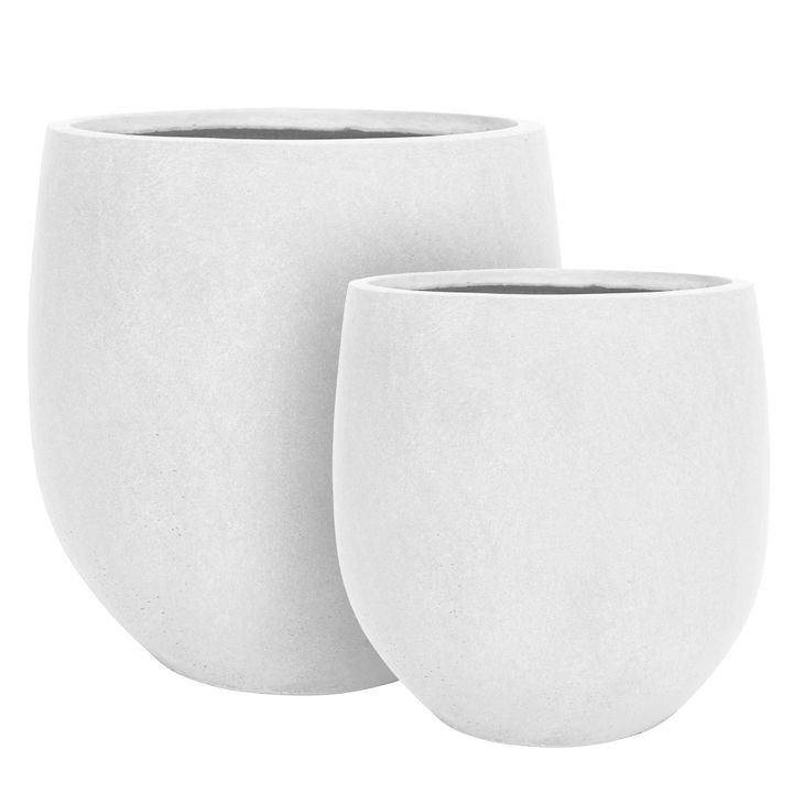 Luisa Large Planter Set of Two White