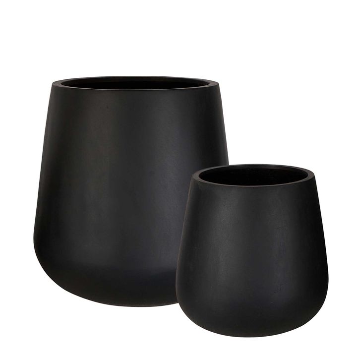 Tran Planter Set of 2 Black