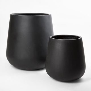 Tran Planter Set of 2 Black