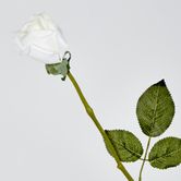 White Real Touch Rose Bud