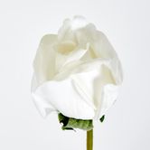 White Real Touch Rose Bud