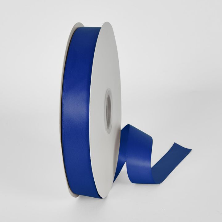 Electric Blue 91.4m - 25mm Double Sided Satin Ribbon P352