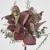 Dark Brown Leaf Bundle Bouquet with Eucalyptus Fern