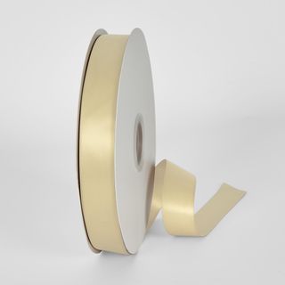 Ivory 91.4m - 25mm Double Sided Satin Ribbon P871