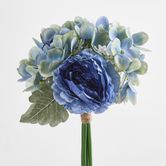 Blue Ranunculus Hydrangea Bouquet