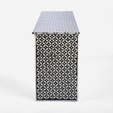 Stella Bone Inlay Chest of 5 Drawers Black/White