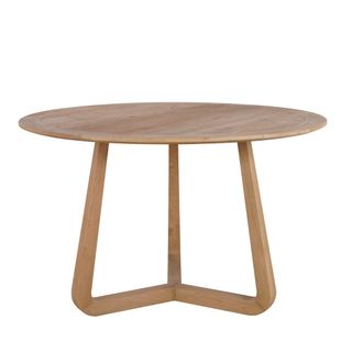 Sofia Round Natural Oak Dining Table 120Cm