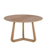 Sofia Round Natural Oak Dining Table 120Cm