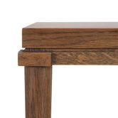 Clara Natural Oak Side Table With Brass Legs 50Cm