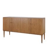 Clara Natural Oak Buffet With Brass Legs 160Cm