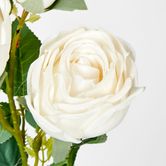 White Real Touch Rose Spray