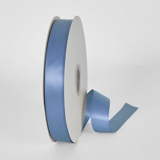 PorcelainBlue Double Sided Satin Ribbon 25mm 100yards - P336