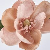 Single Magnolia with 2 Leaves Peach