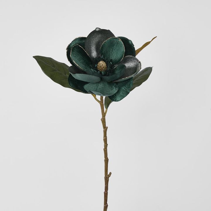 Single Magnolia with 2 Leaves Green