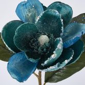 Single Magnolia with 2 Leaves Teal