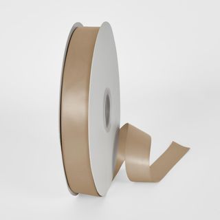 Tan 91.4m - 25mm Double Sided Satin Ribbon P892