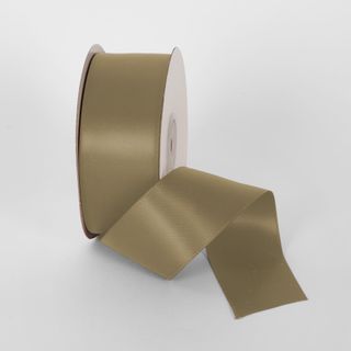 Latte 22.86m -38mm Double Sided Satin Ribbon  P832