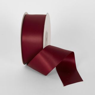 Burgandy 22.86m -38mm Double Sided Satin Ribbon  P343