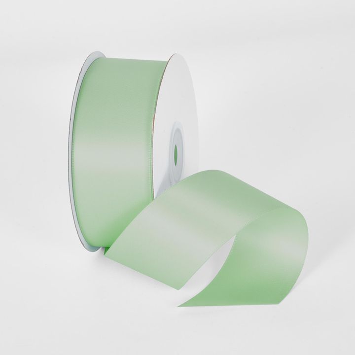 Pastel Green 22.86m -38mm Double Sided Satin Ribbon  P513