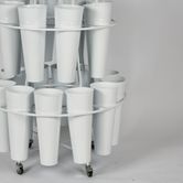 Bucket Stand 24 Bucket White