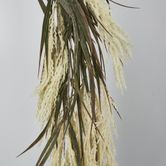 Ivory White Hanging Wheat Bush