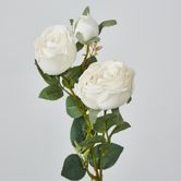 White Real Touch Rose Spray