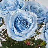 Blue Rose Bouquet x 9