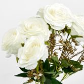 White Rose Bouquet x 9