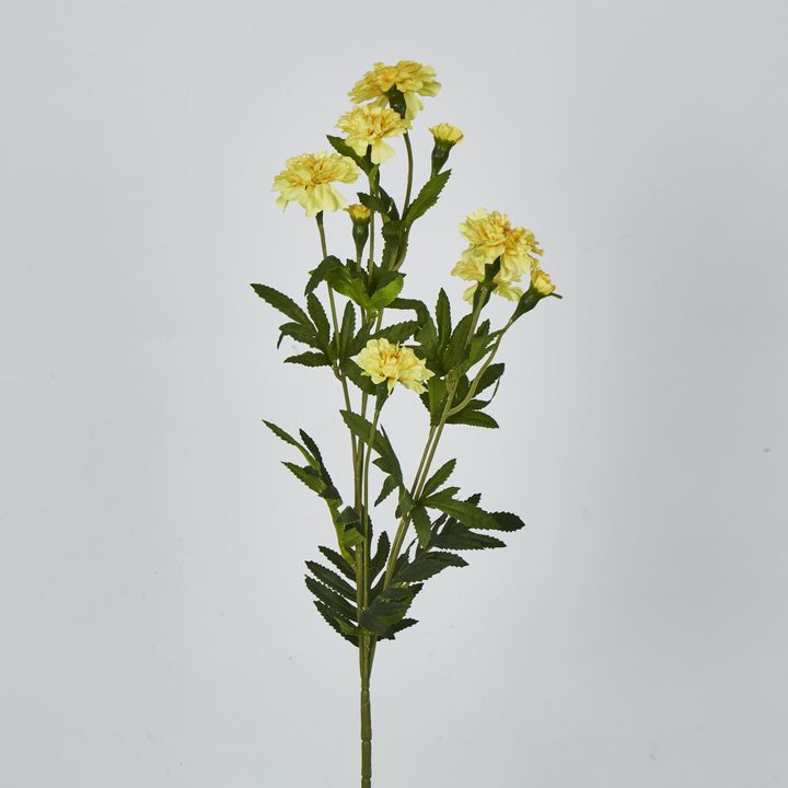 Yellow Marigold Spray 6 flowers 3 buds