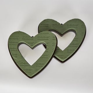 Heart on plastic base