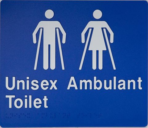 TIM THE SIGN MAN MFAT UNISEX AMBULANT TOILET SIGN